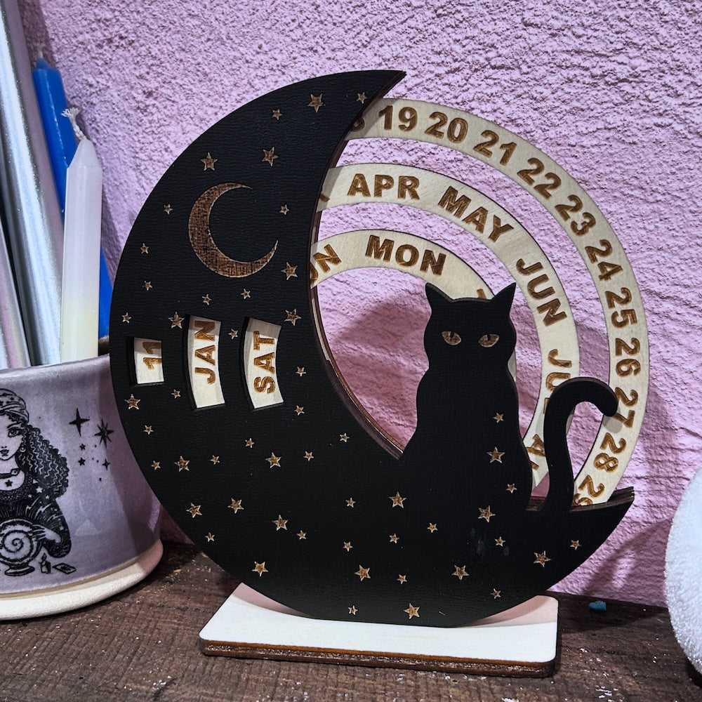Cat rotating calendar