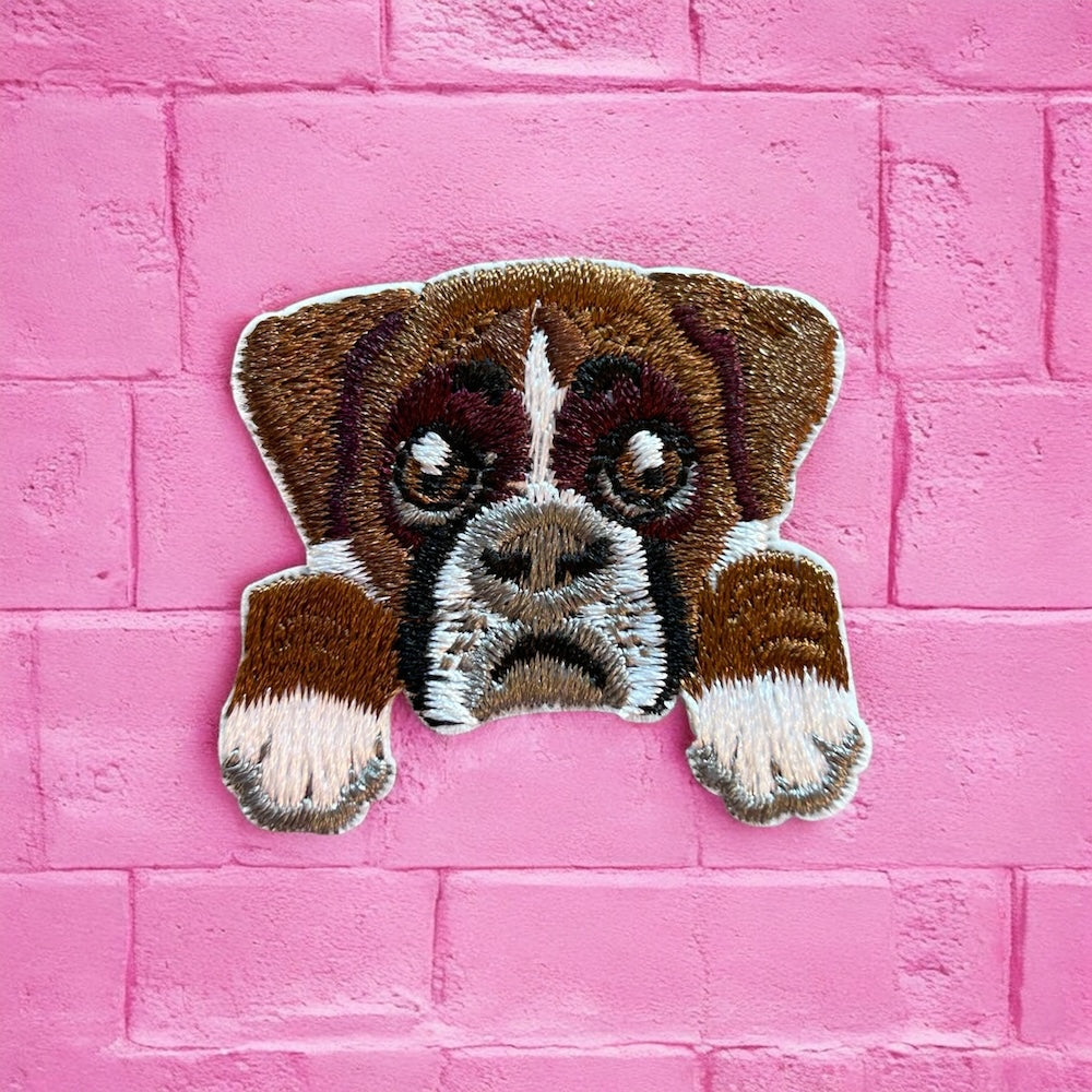 Boxer embroidery patch