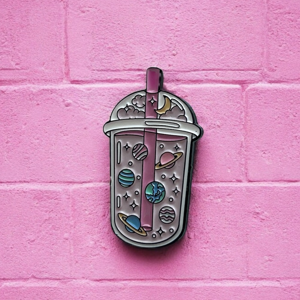 Cosmic drink enamel pin