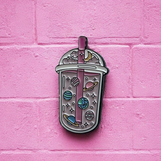 Cosmic drink enamel pin
