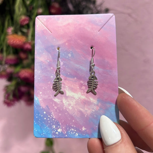 Fishbone earring