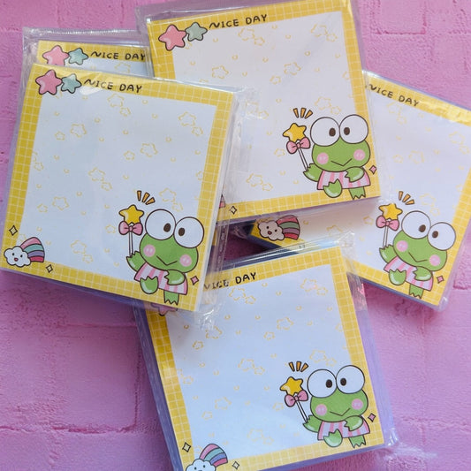 Memo sticky pads frogs