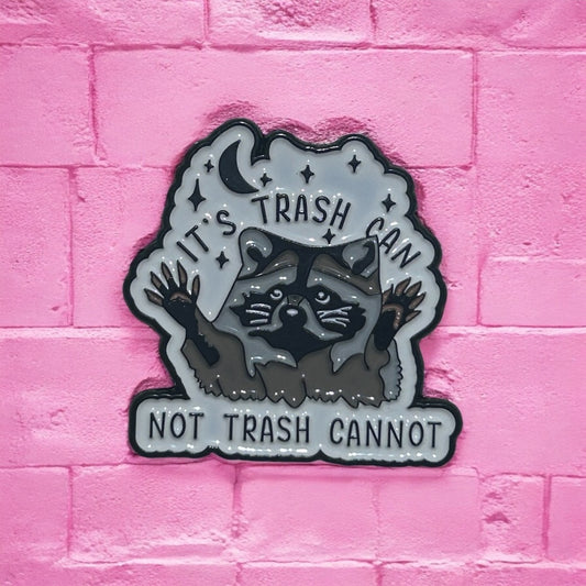 Racoon enamel pin
