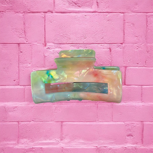 Rainbow claw clip