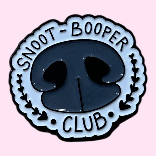 Snoot booper enamel pin