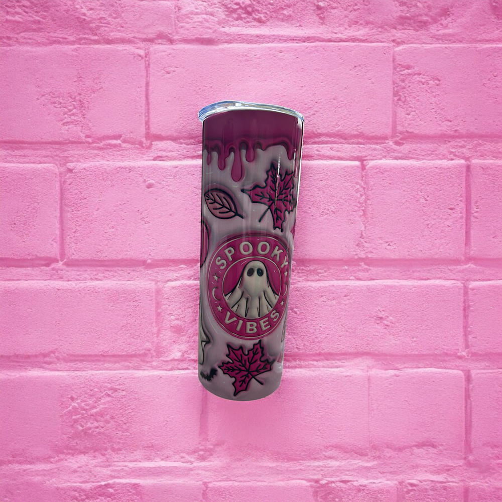 Spooky vibes insulated drink cup 500ml