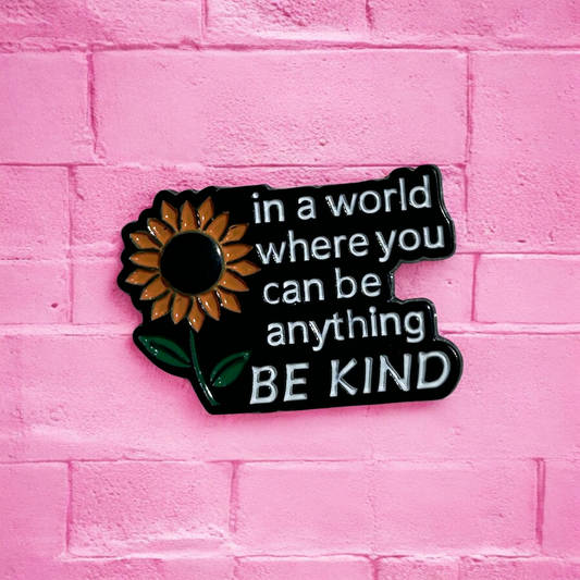 Sunflower be kind key ring
