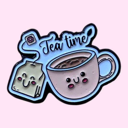Tea time enamel pin