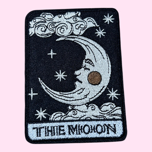 The moon tarot embroidery patch